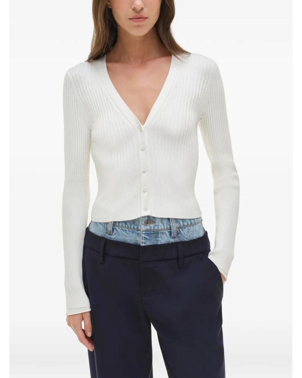 Jonathan Simkhai Blue Ophelia Double-Waistband Trousers