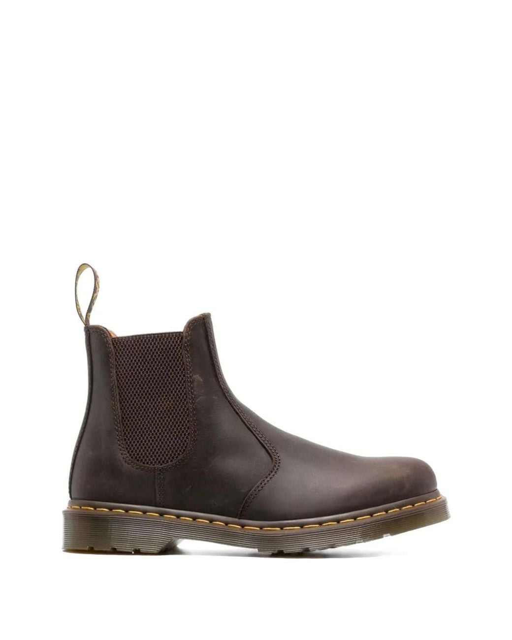 Dr. Martens Brown 2976 Stitch Leather Chelsea Boots