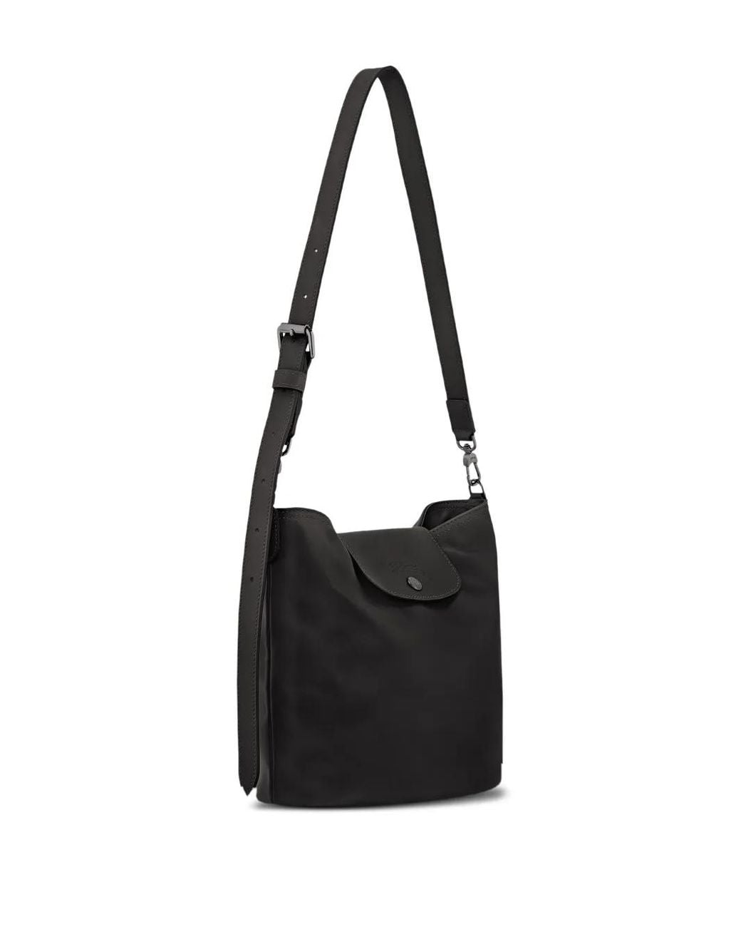 Longchamp Black Medium Le Pliage Xtra Leather Shoulder Bag