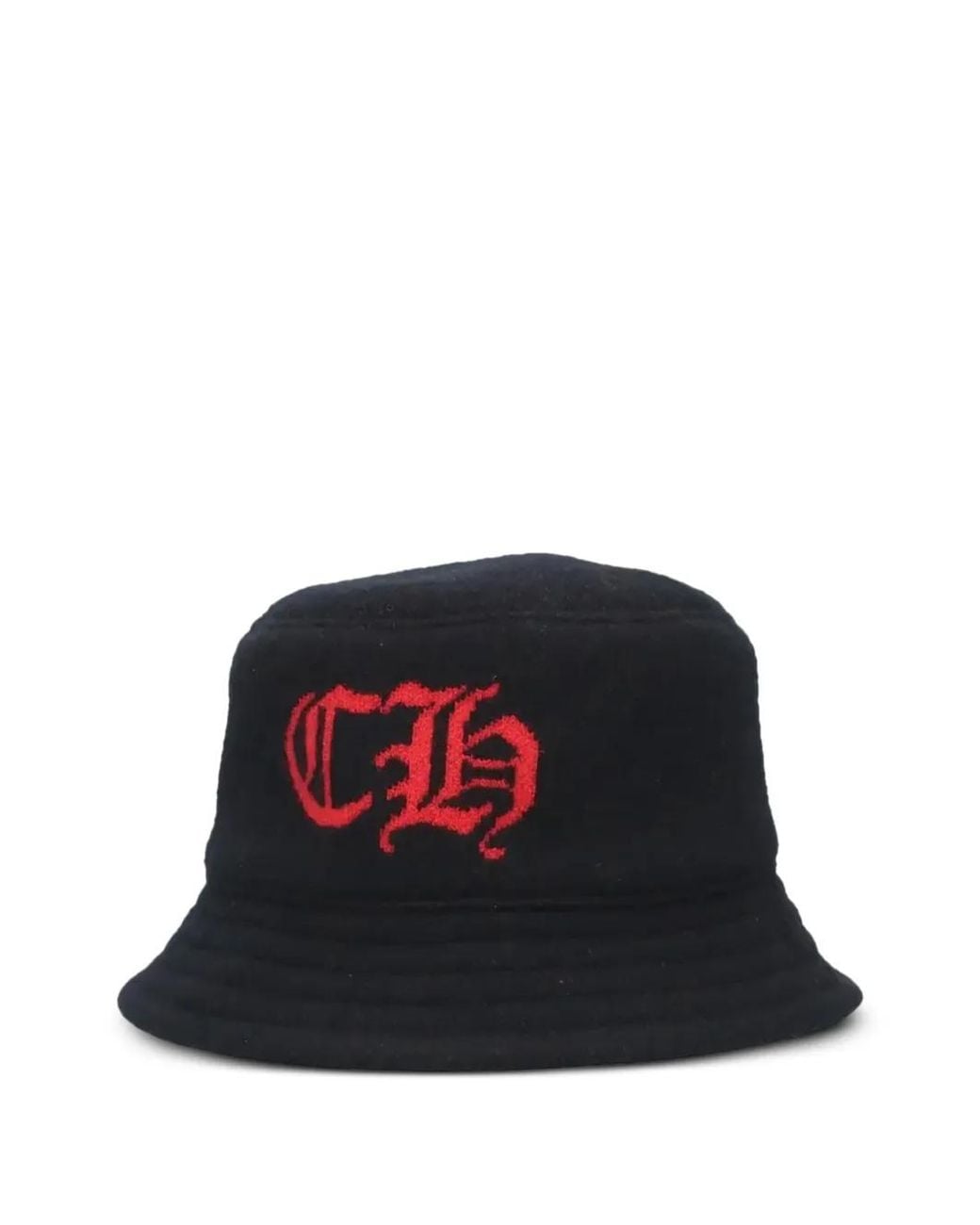 Chrome Hearts Black Embroidered-Detail Bucket Hat for men