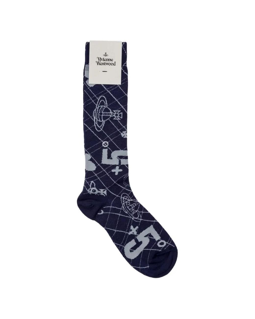 Vivienne Westwood Blue Plus 5 Graphic-Print Socks