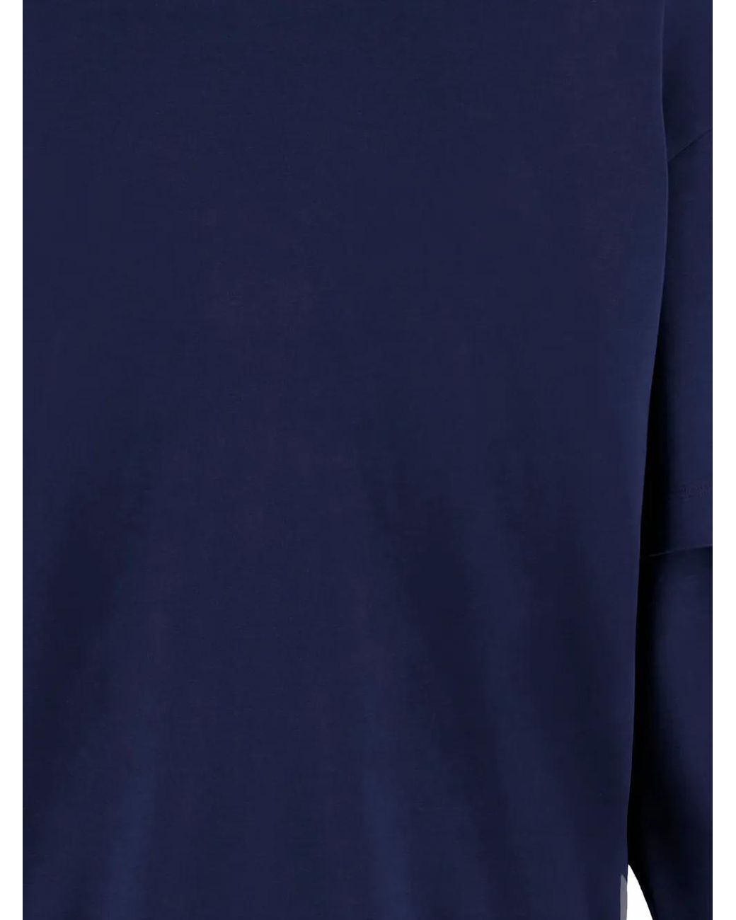 DARKPARK Blue Double-Layered Wool Sweatshirt for men
