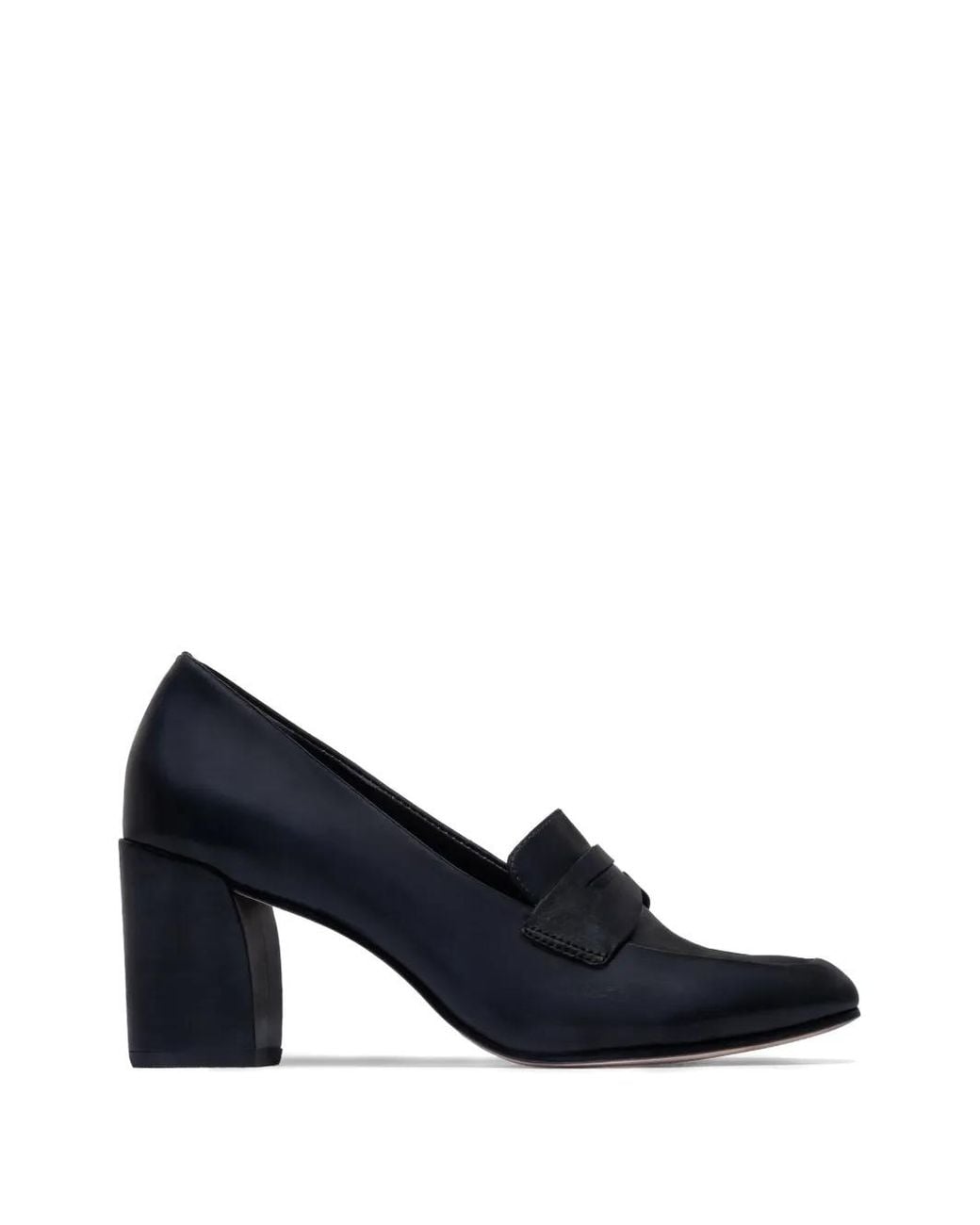 Bernardo Blue Nevaeh Penny-Slot Pumps