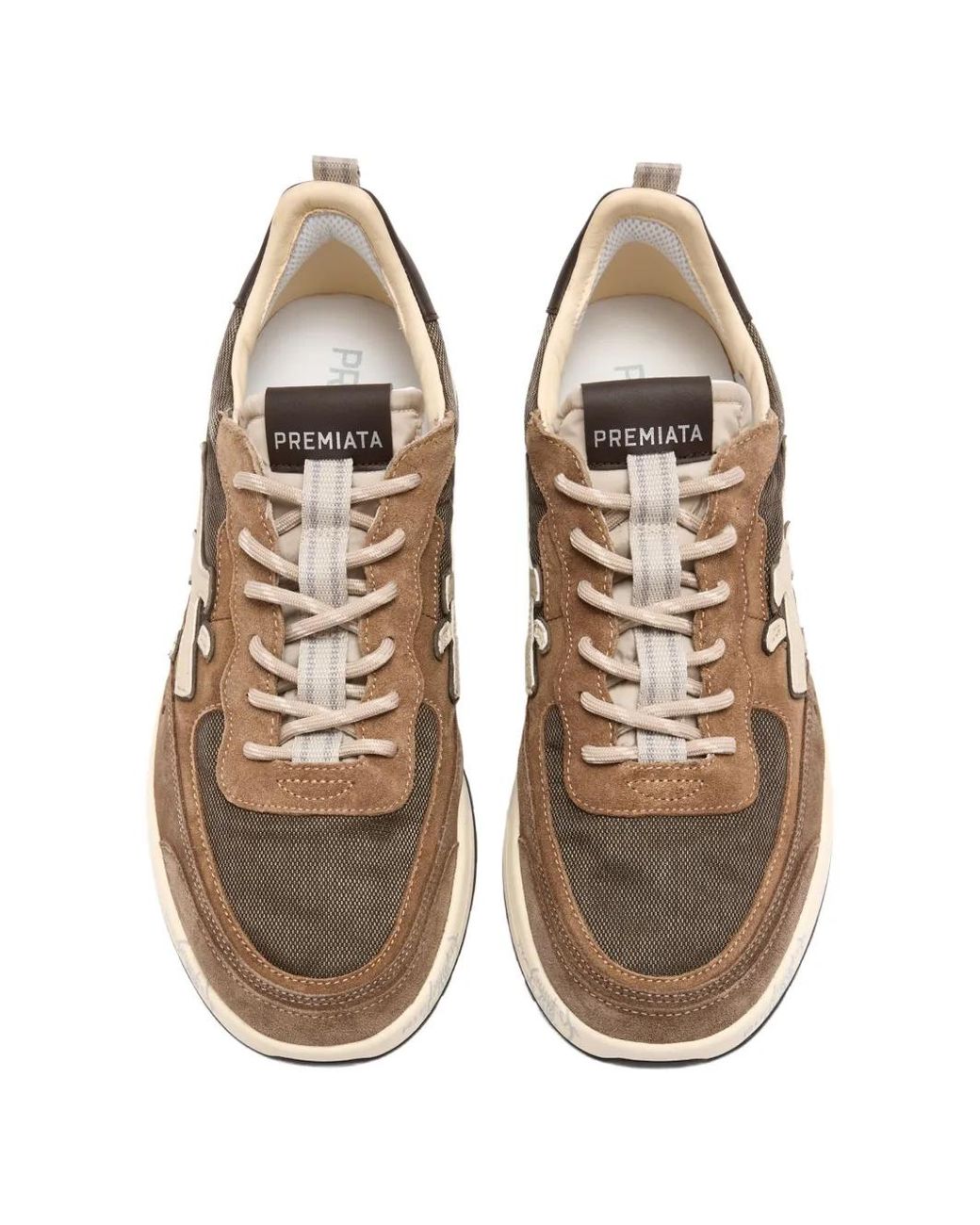 Premiata White Nous Sneakers for men
