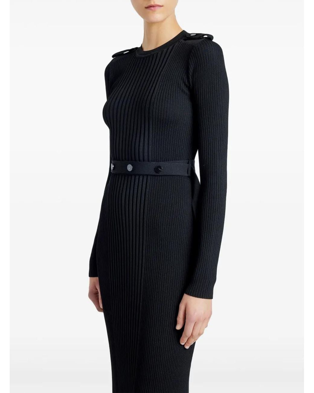 Proenza Schouler Black Lauryn Maxi Dress