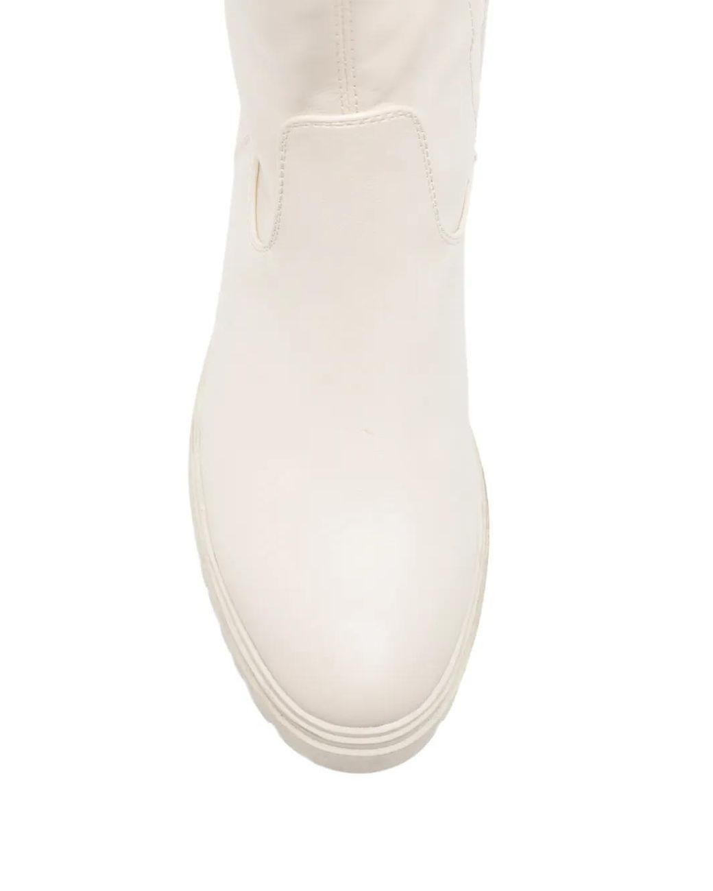 Mexx White Chunky-Sole Knee-High Boots