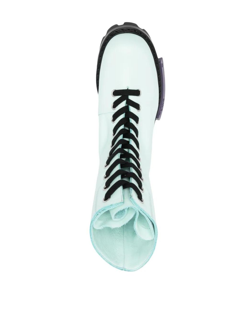 OAMC Green Logo-Print Lace-Up Fastening Boots for men