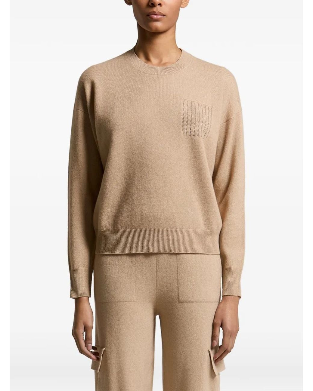 Peserico Natural Crew-Neck Sweater