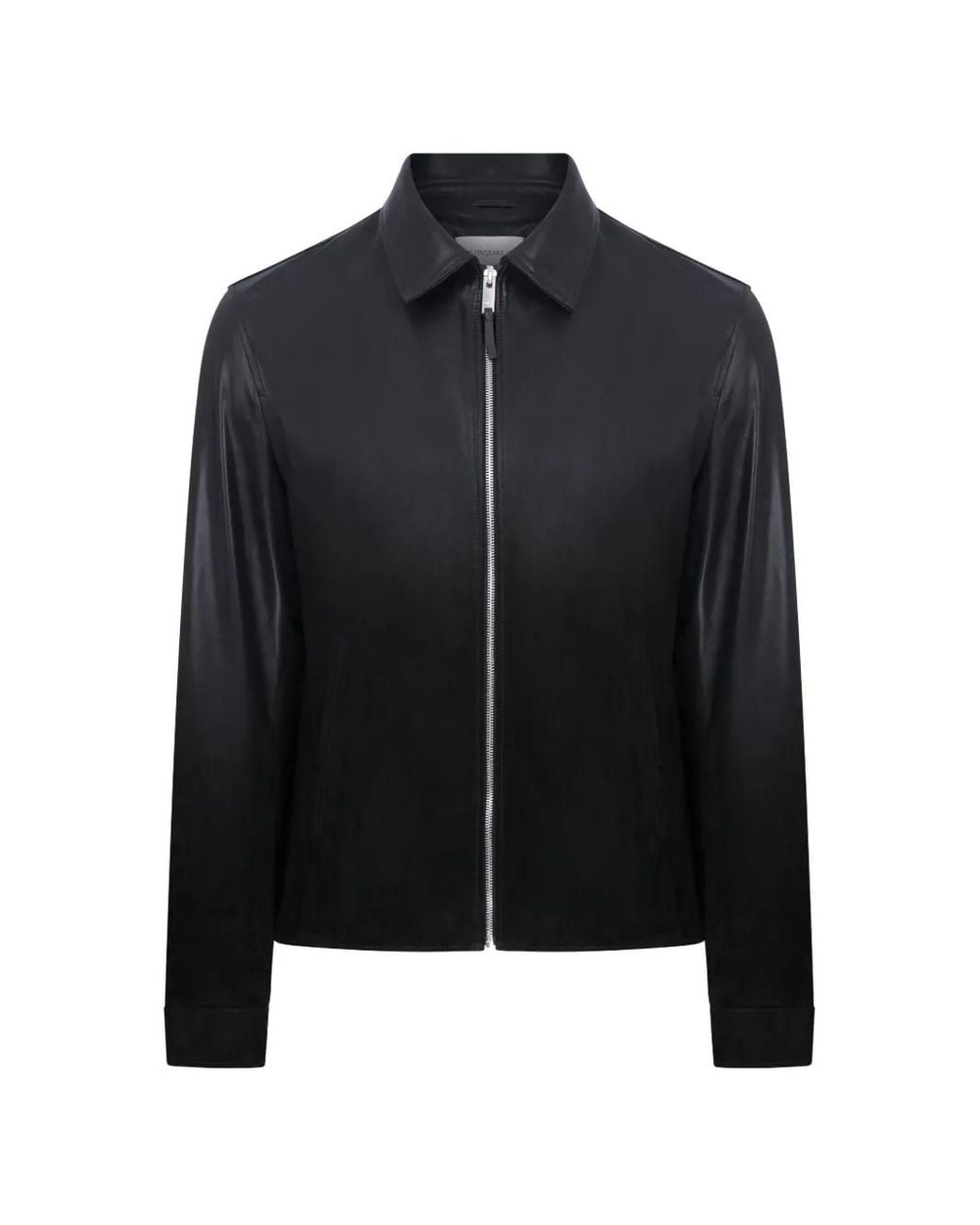 MEGUSTA Black Degradé Suede Leather Jacket for men