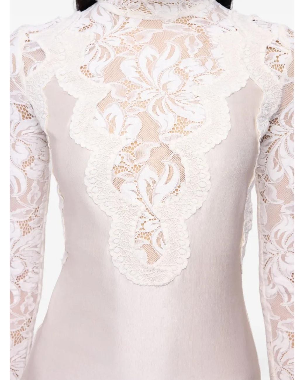 Rabanne White Long-Sleeved Top