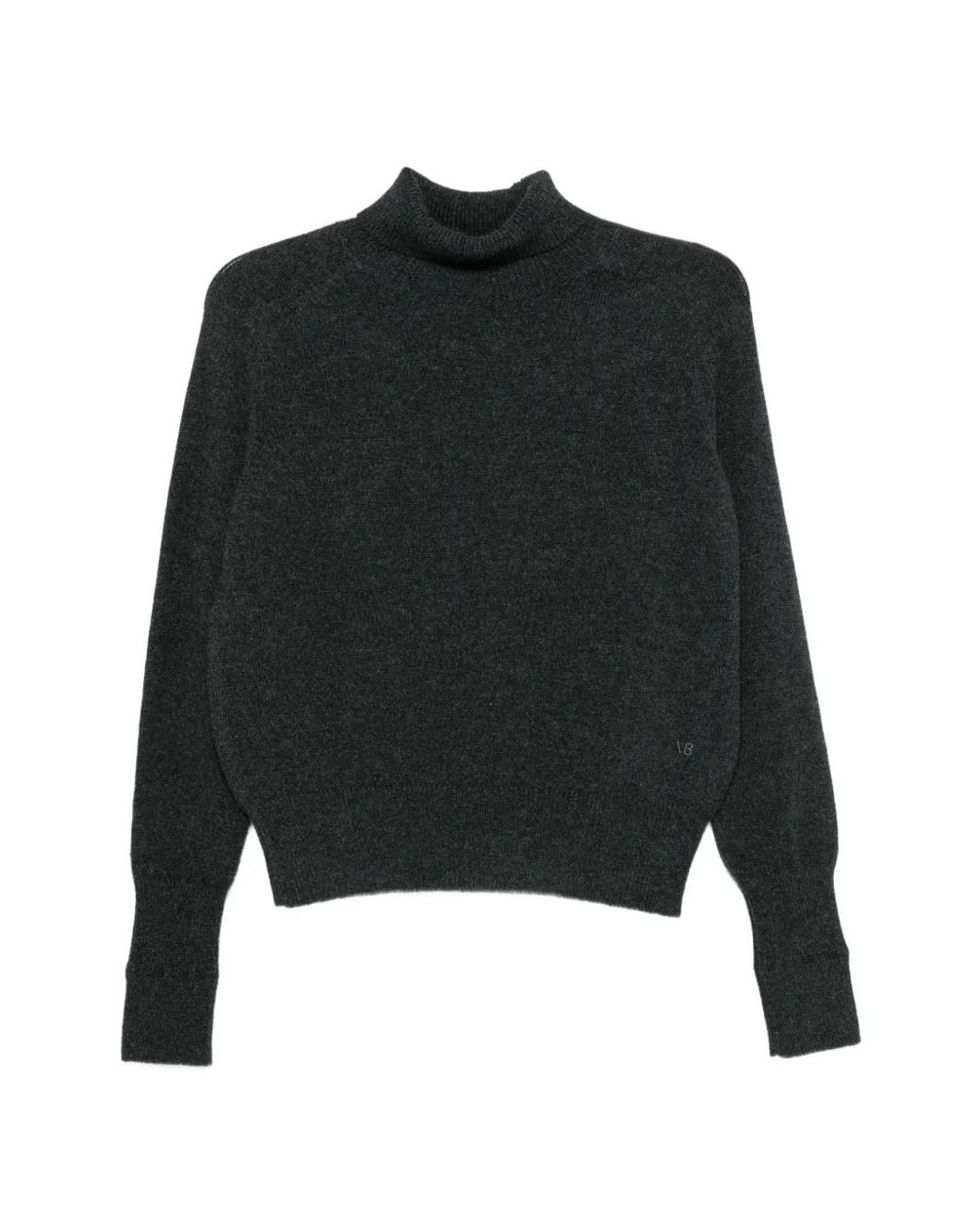 Victoria Beckham Black Marie Roll-Neck Sweater