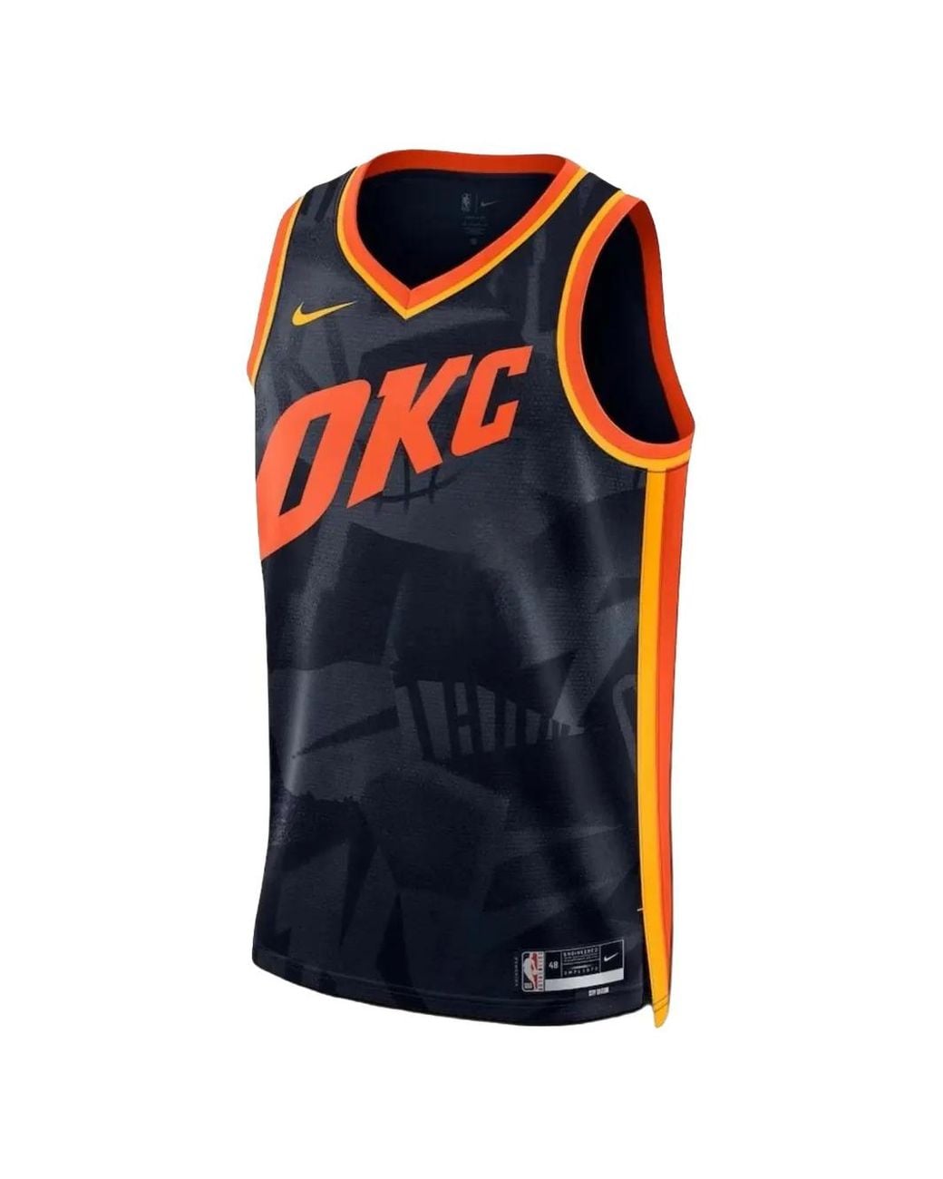 Nike Blue Nba Oklahoma City Thunder City Edition Jersey for men