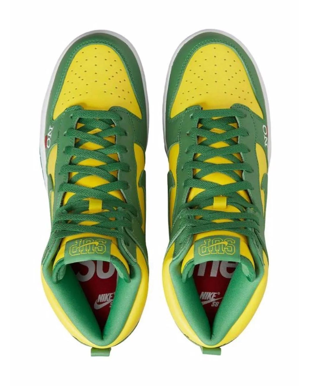 X Supreme Baskets Montantes Sb Dunk Pro Nike pour homme en coloris Green