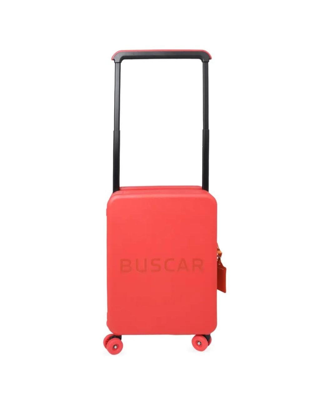 BUSCAR 1 Red Logo-Embossed Hardshell Suitcase for men