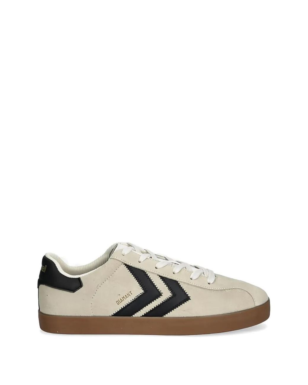 Hummel White Diamant Round-Toe Sneakers for men