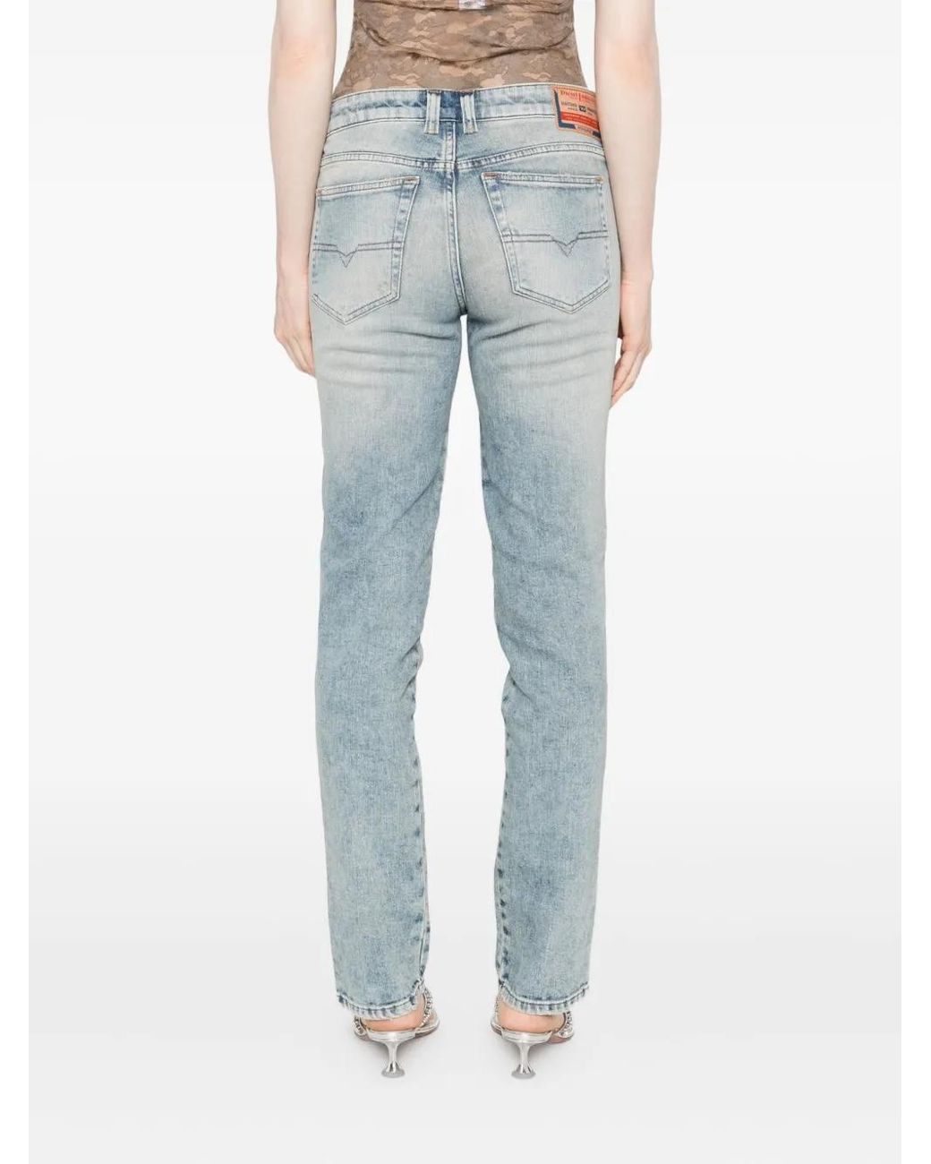 Vaqueros Con Efecto Lavado DIESEL de color Blue