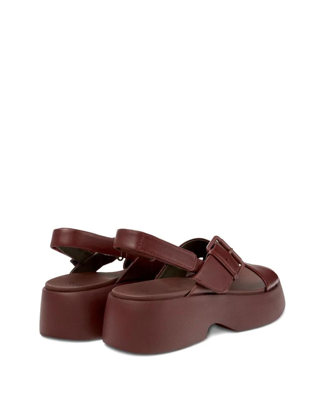 Camper Brown Tasha Buckled Sandals
