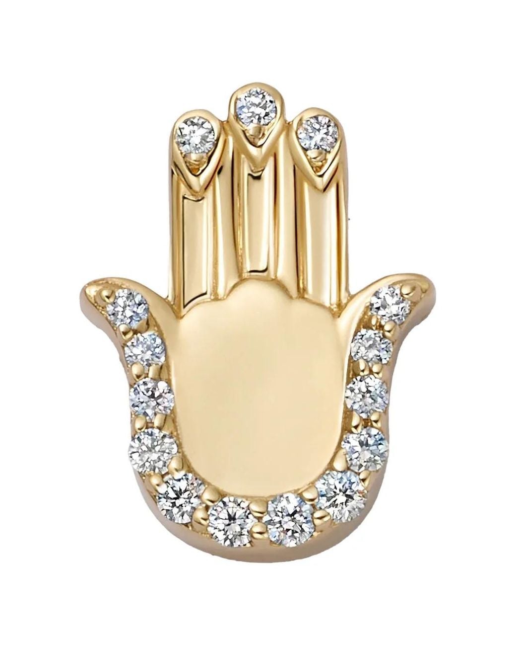 Loquet London White Diamond Hamsa Charm