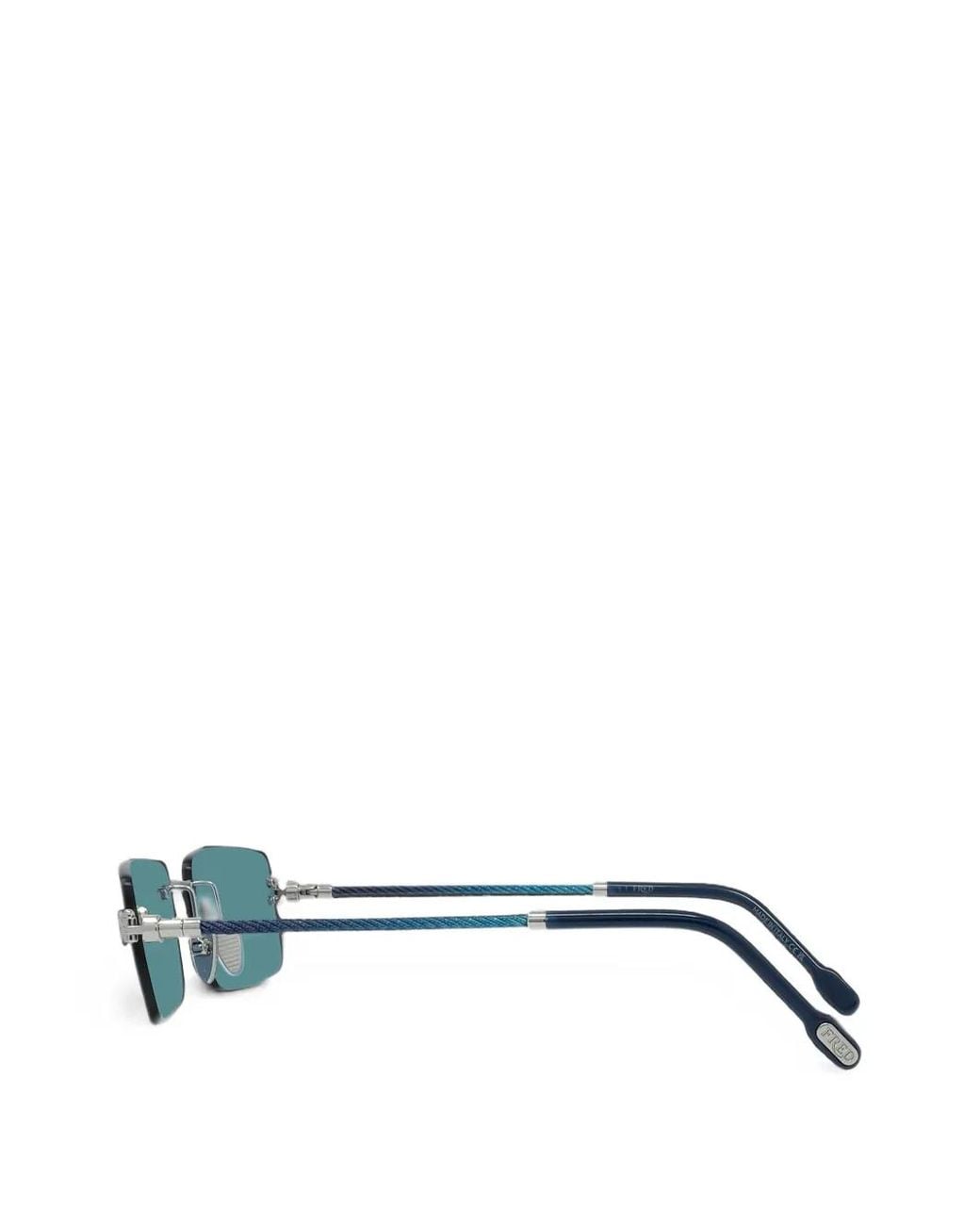 Fred Green Rectangle-Frame Sunglasses