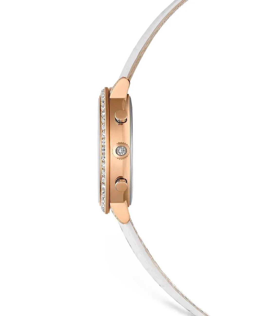 Swarovski White Round 36Mm Watch