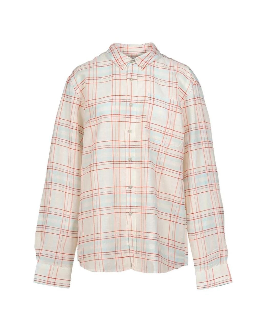 GIMAGUAS White Jeremy Check-Print Shirt