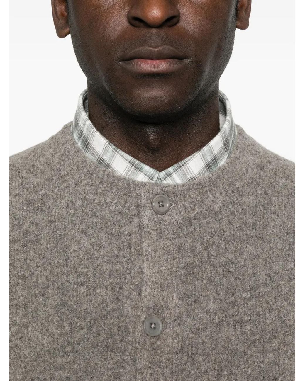 NN07 Jasper Vest Met Ronde Hals in het Gray voor heren