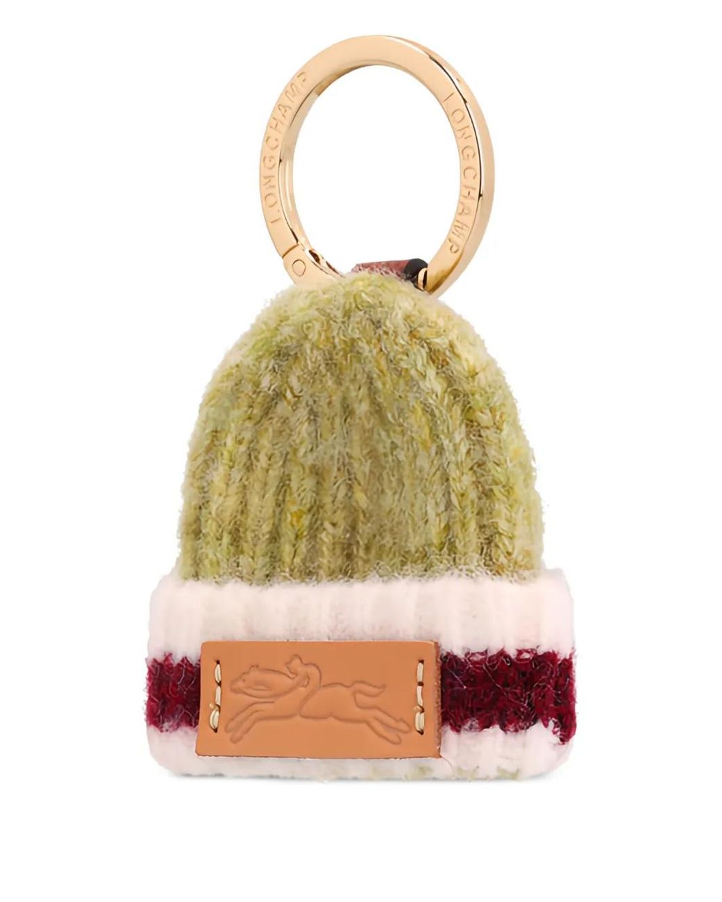 Longchamp Green Le Pliage Collection Keyring