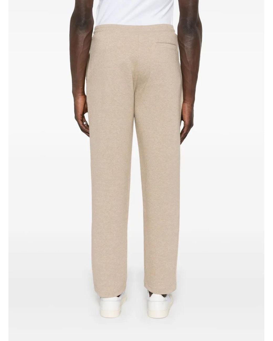 Canali Natural Mélange-Effect Track Pants for men