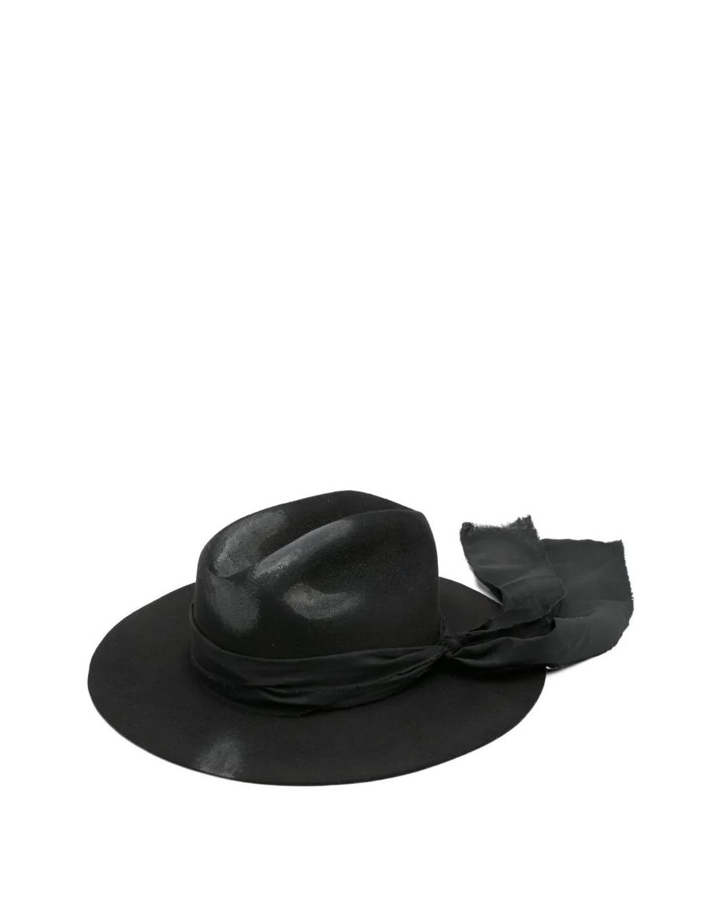 KAMIYA Black Chapeau À Ruban for men