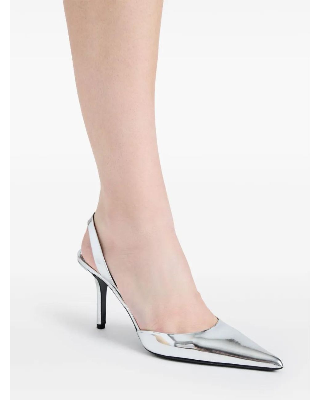 Proenza Schouler White Slash Slingback Pumps
