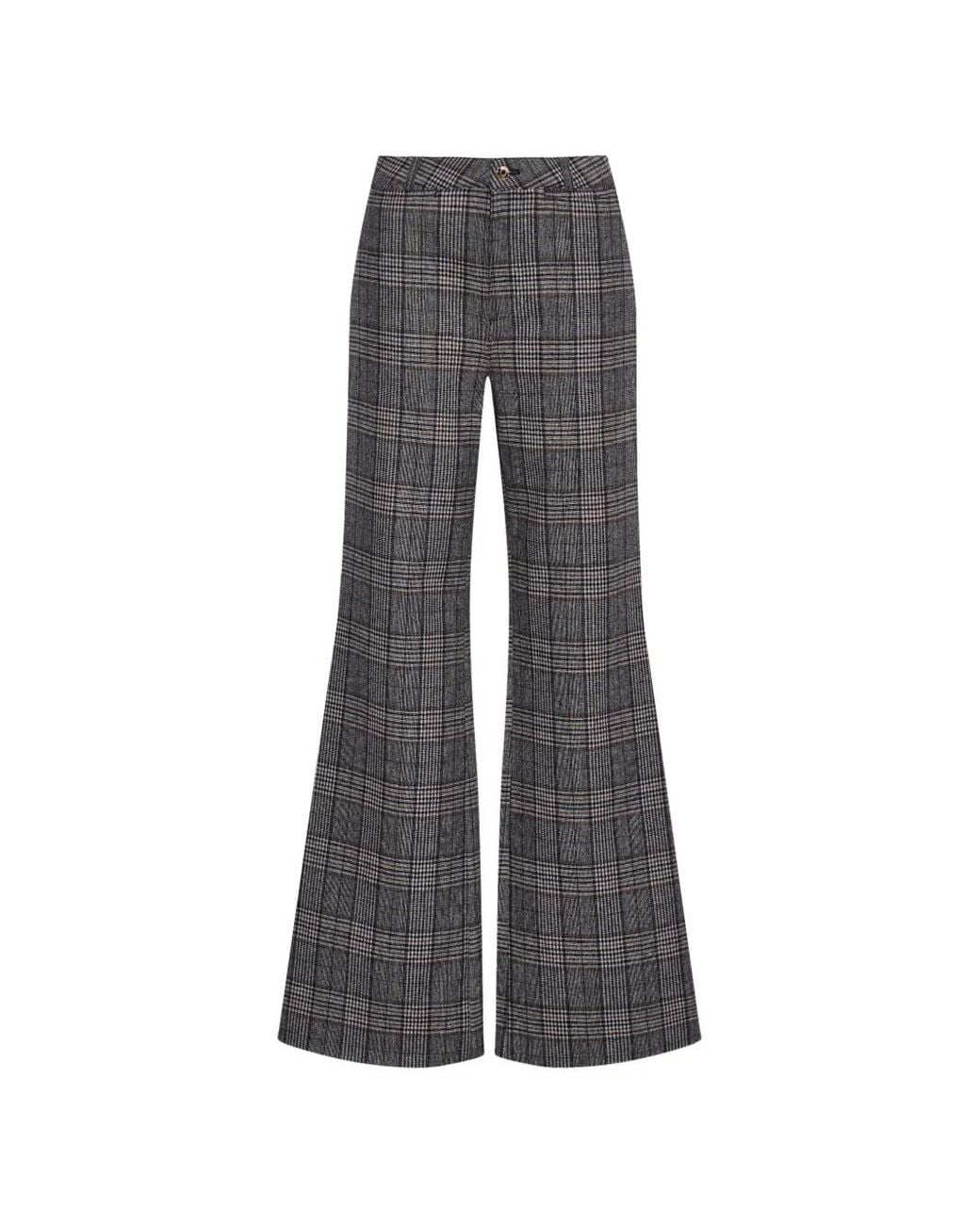 Cara Cara Gray Annie Plaid Trousers