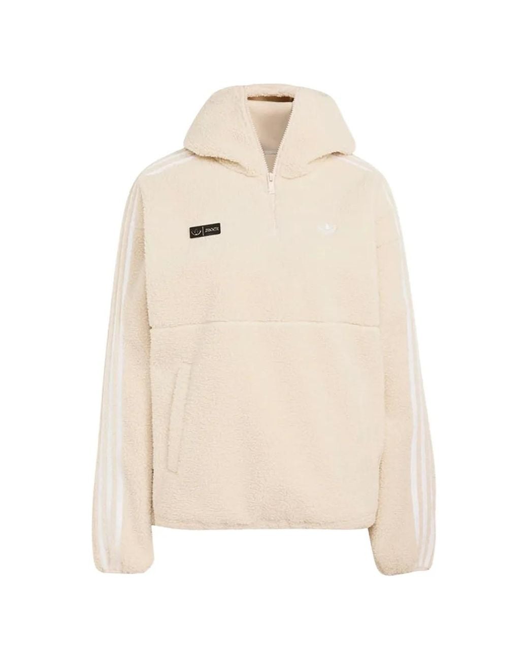Adidas Natural X Jennie Adiluna Hoodie Season 2 En Façon Polaire À Patch Logo