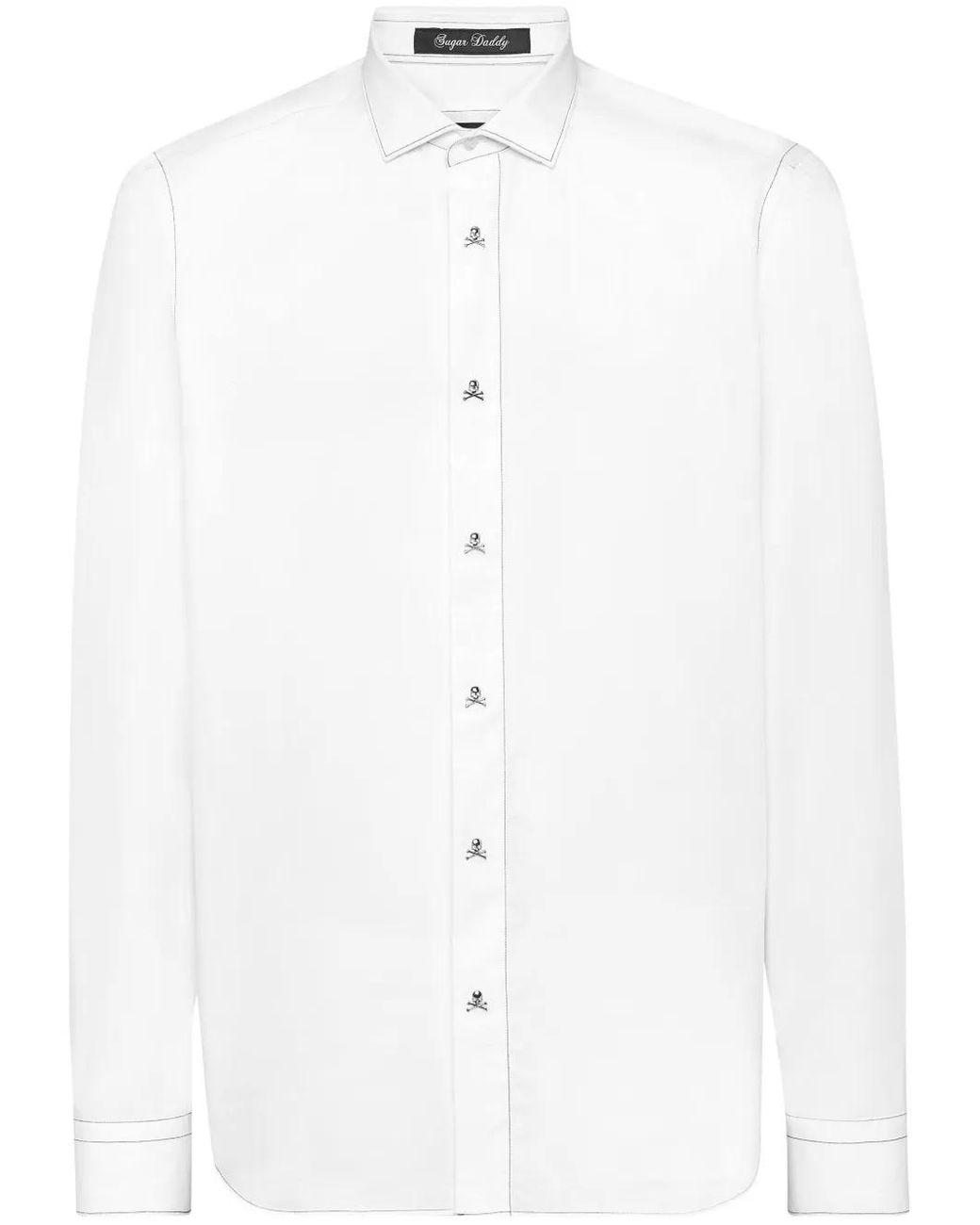 Philipp Plein White Sugar Daddy Shirt for men