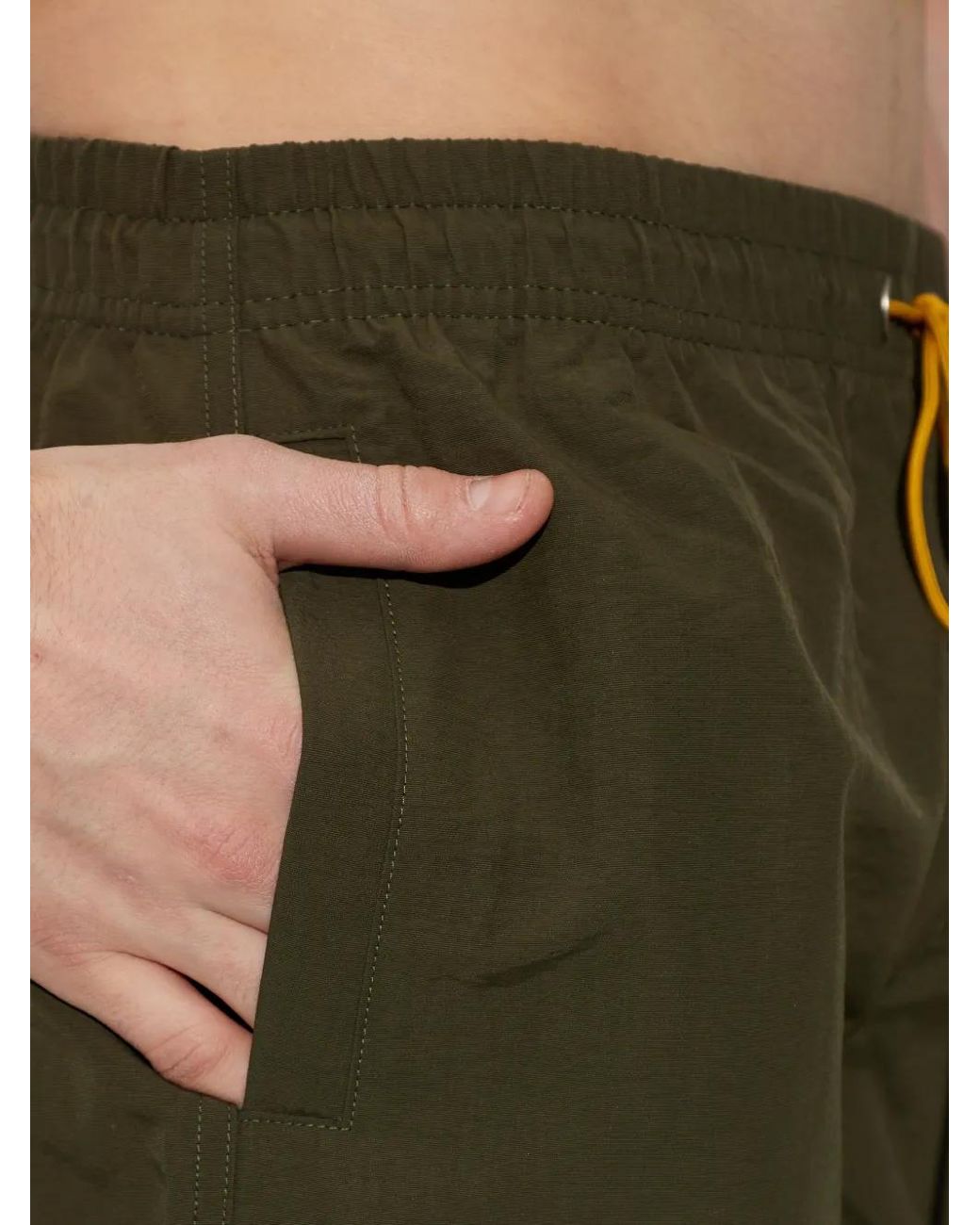 Rhude Green Radiator Swim Trunks for men