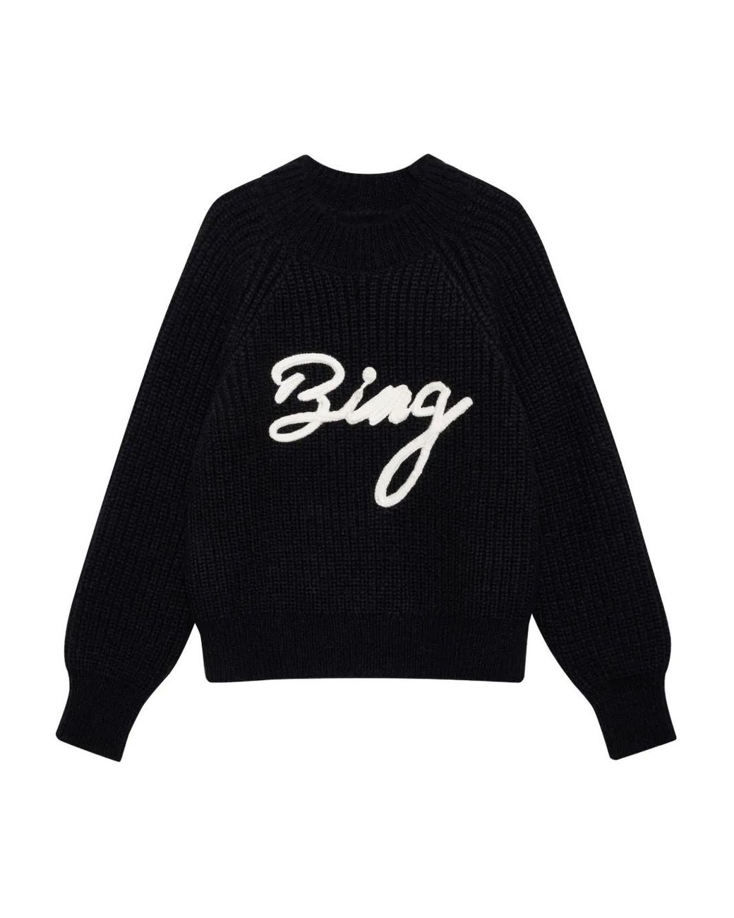Pull À Logo Brodé Anine Bing en coloris Black