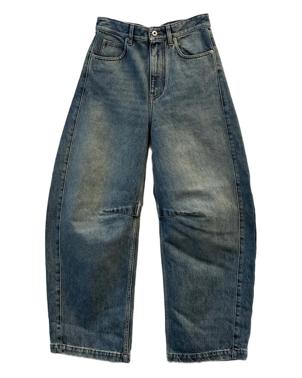 Jean Droit À Empiècements Patchwork Loewe en coloris Blue