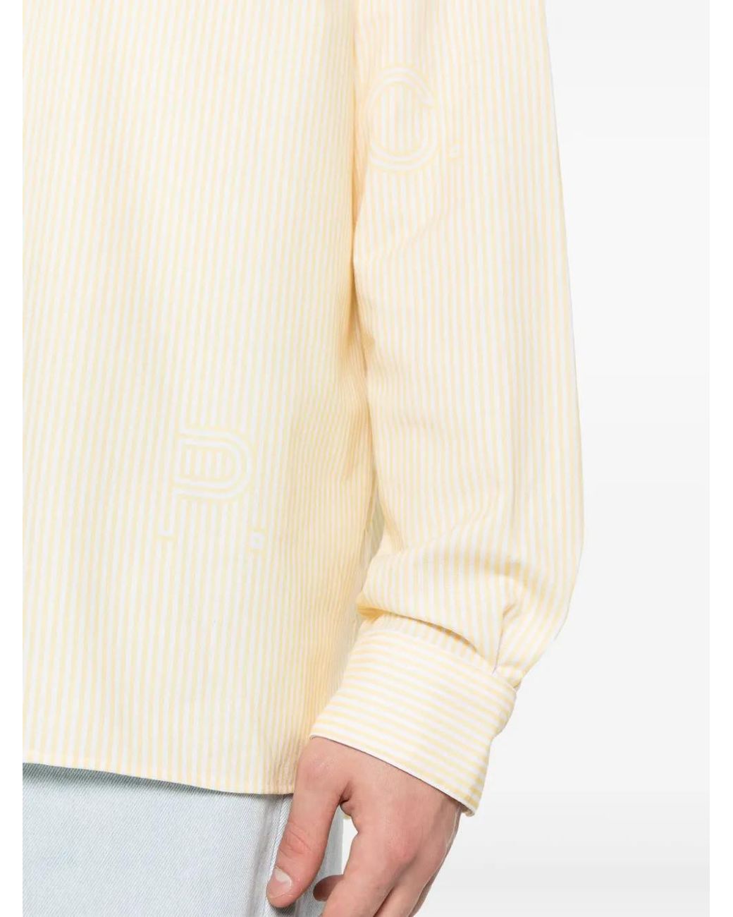 A.P.C. Natural Malo Striped Shirt for men