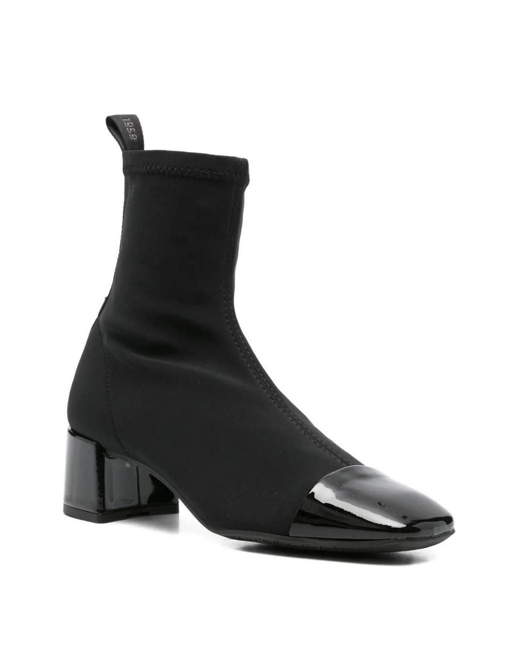 Pedro Miralles Black Cap-Toe Sock Boots