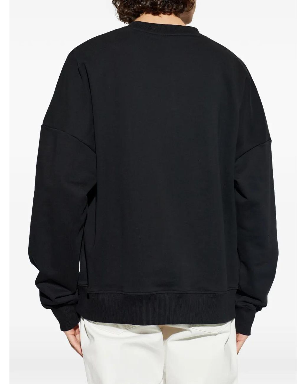 Balmain Blue Logo-Print Sweatshirt for men