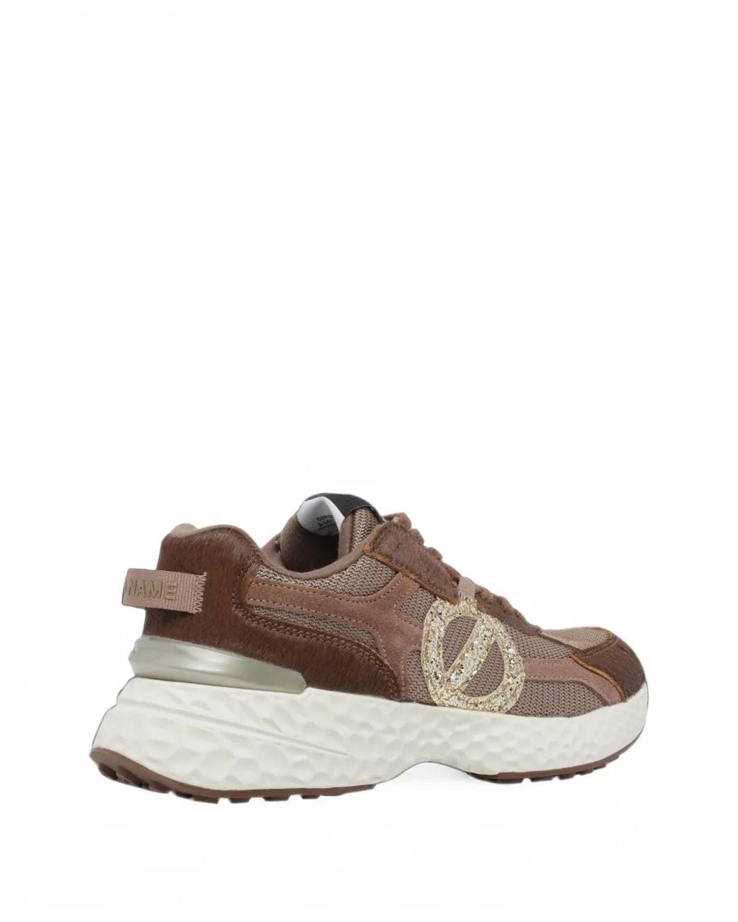 No Name Brown Baskets Carter 2.0 À Logo Pailleté