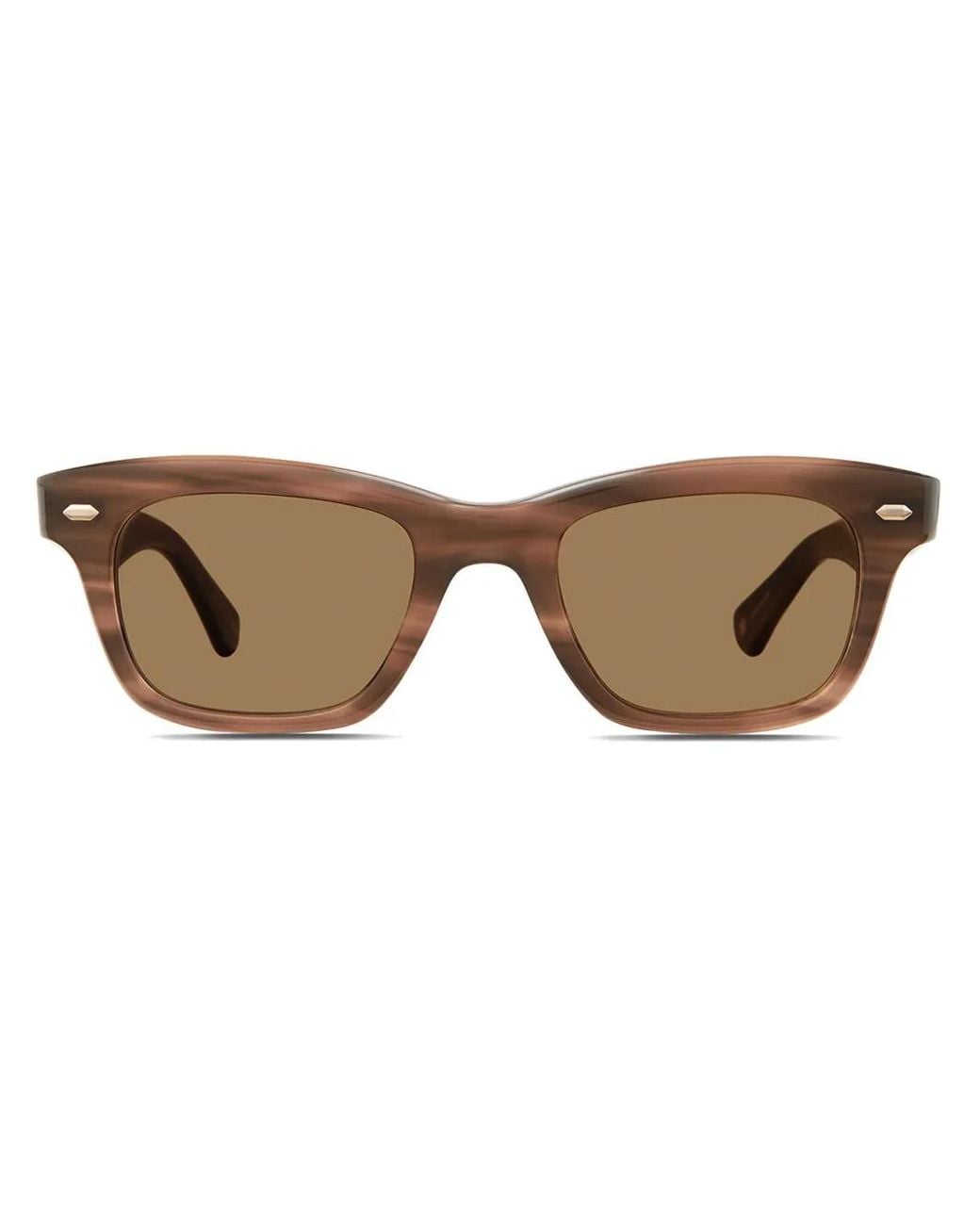 Garrett Leight Brown Square-Frame Sunglasses