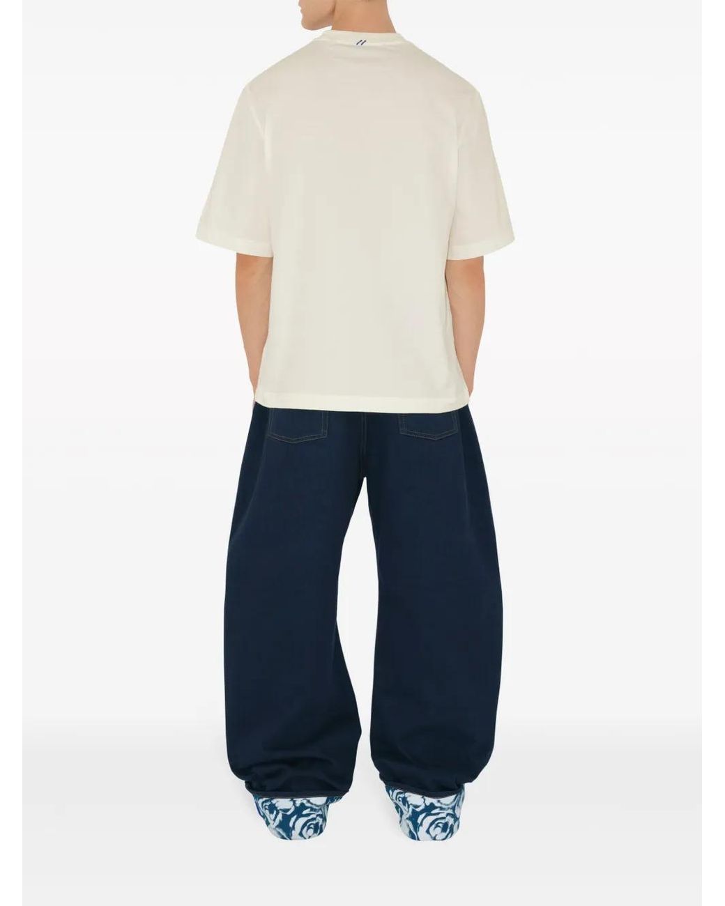 Burberry White Essential Cotton T-Shirt For for men