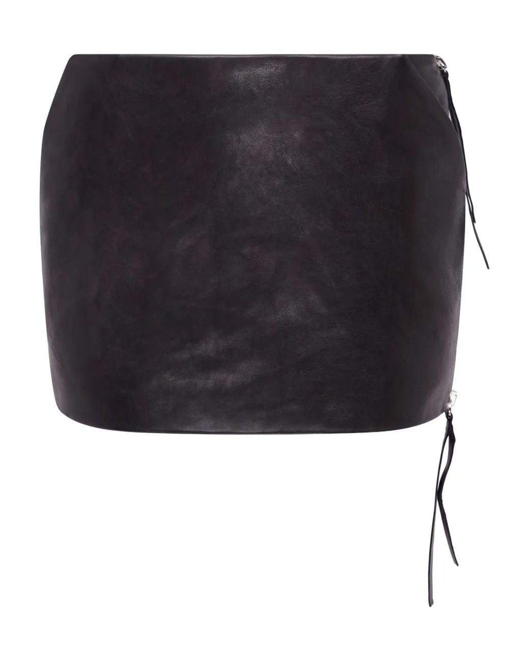 16Arlington Black Adu Zip-Detail Mini Skirt