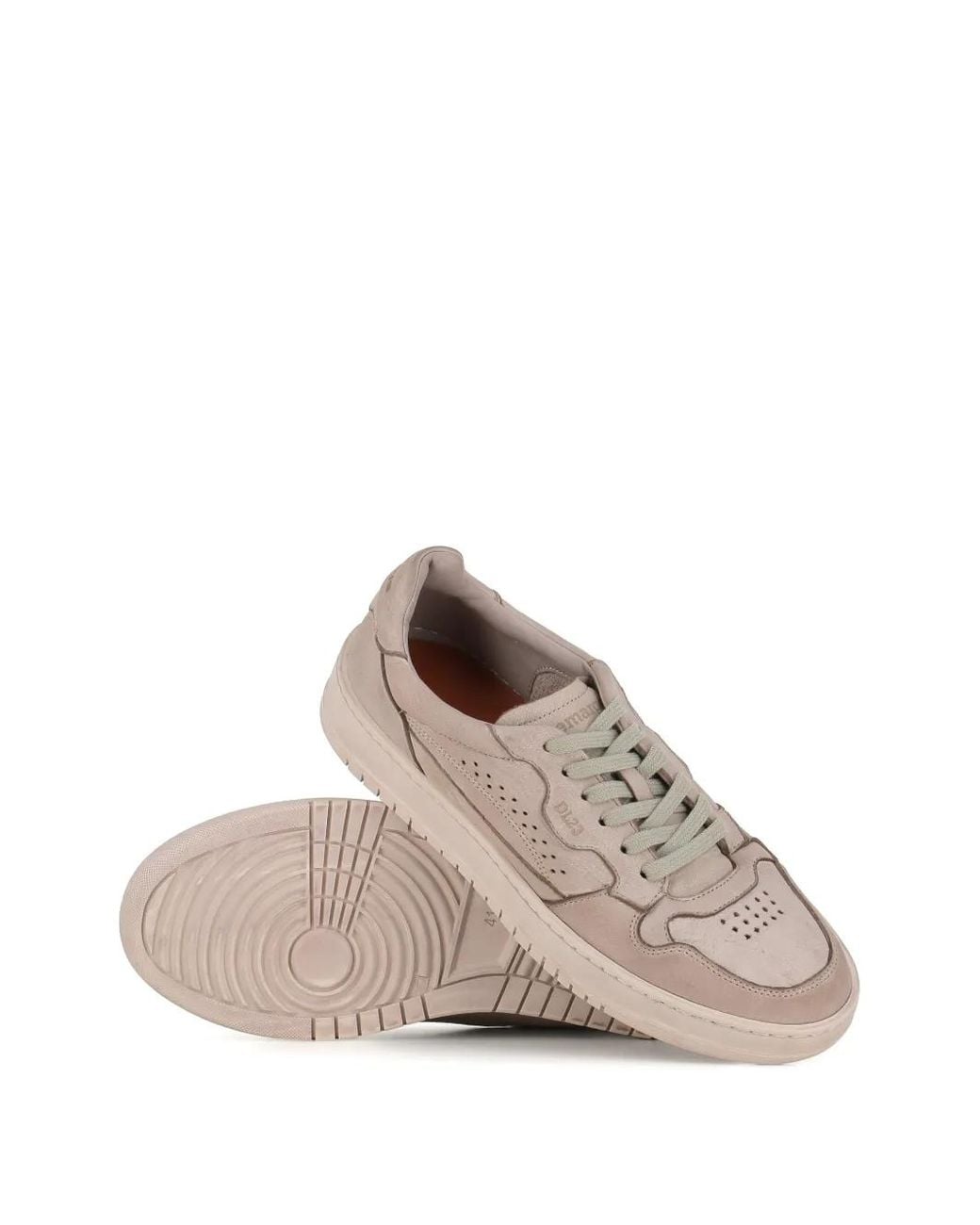 LEMARGO Natural Perforated Panelled Sneakers for men