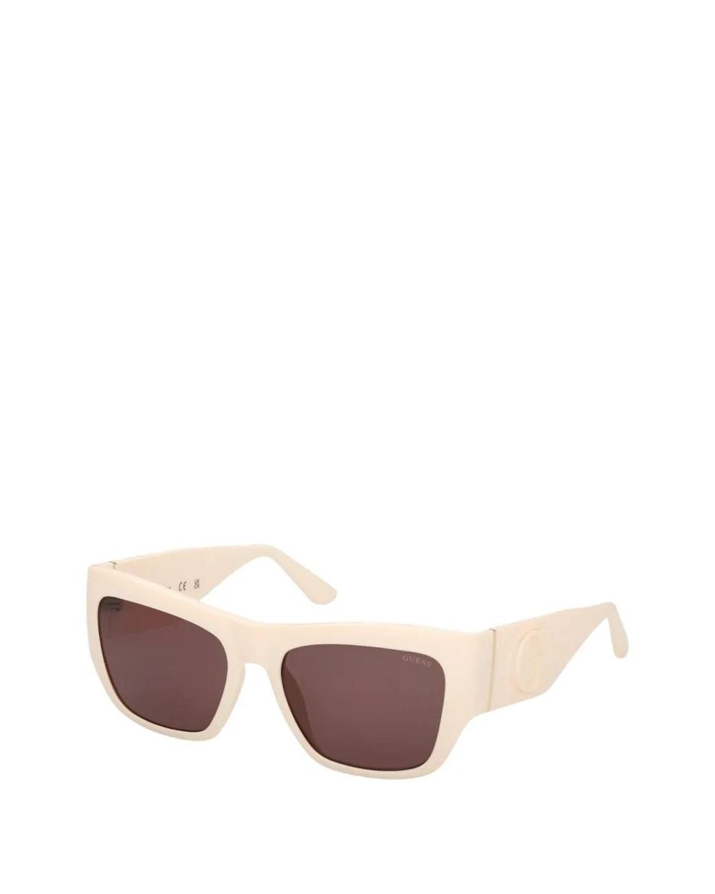 GUESS EYEWEAR Pink Logo-Embossed Rectangle-Frame Sunglasses