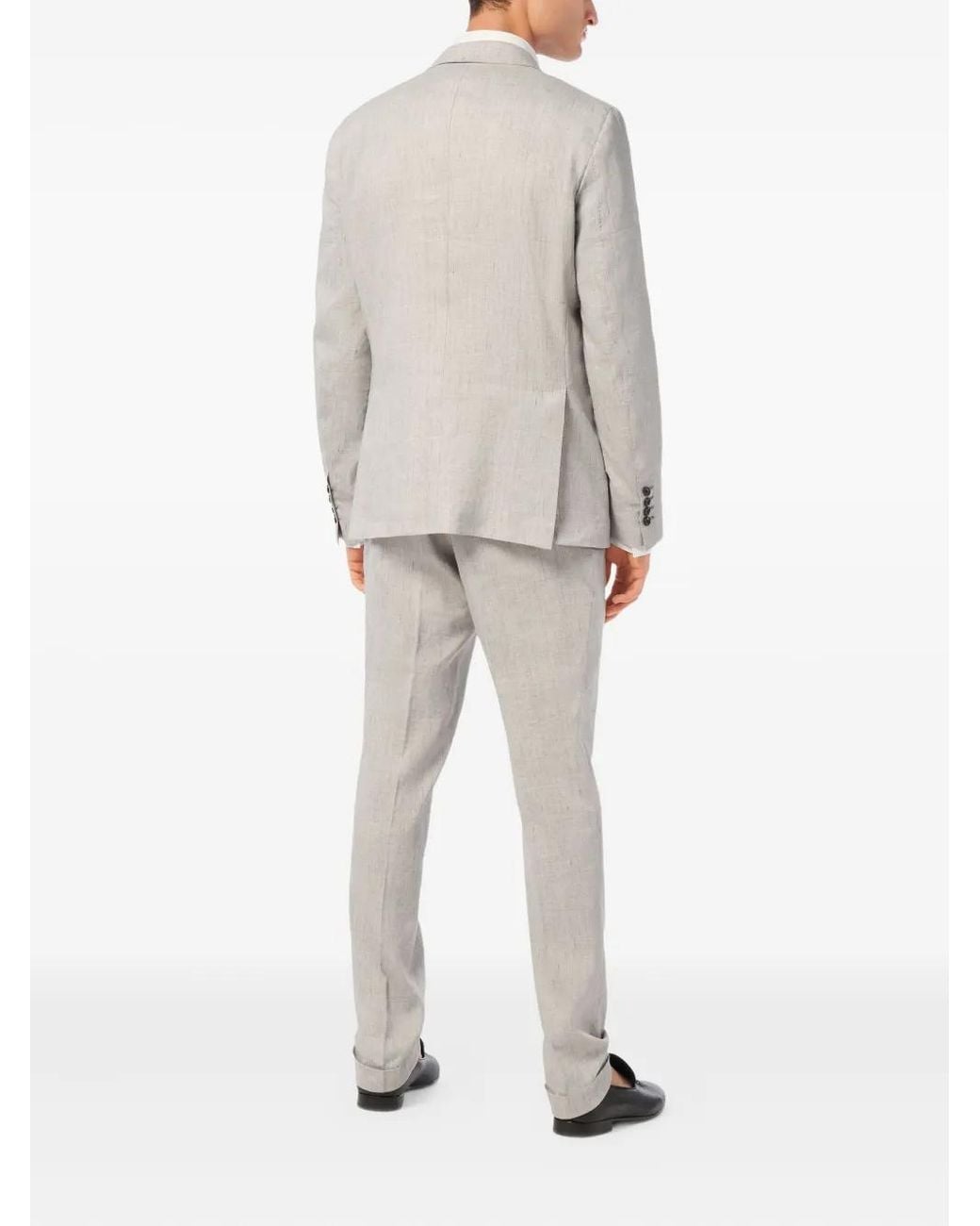 Billionaire White Single-Breasted Blazer for men