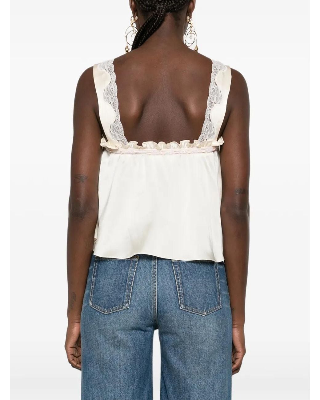 Top Con Inserti di Chloé in White