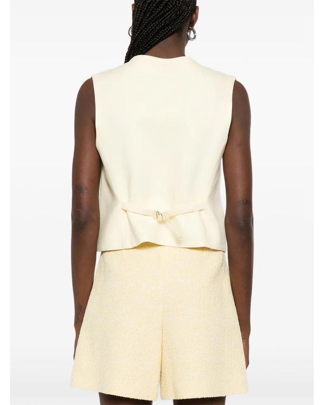 Maje White Tailored Vest