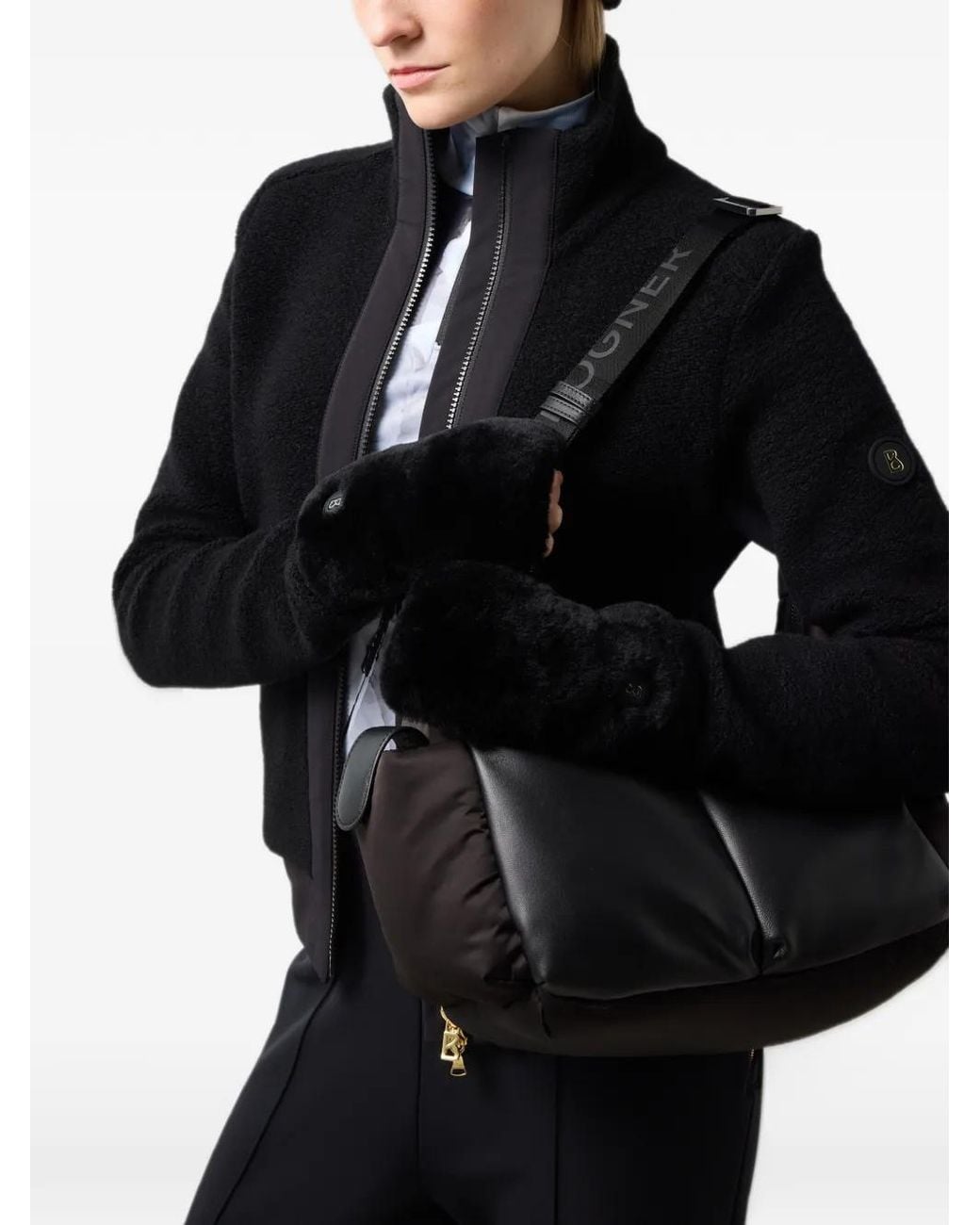 Bogner Black Fjella High-Neck Zip-Up Jacket