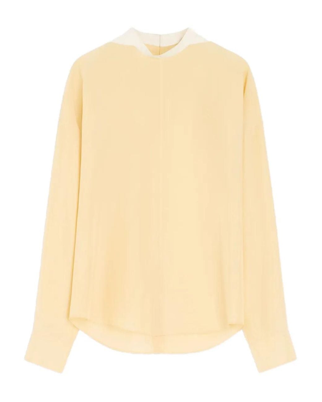 Lemaire Natural Buttoned Long-Sleeve Blouse
